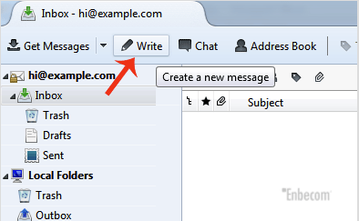 Compose message window